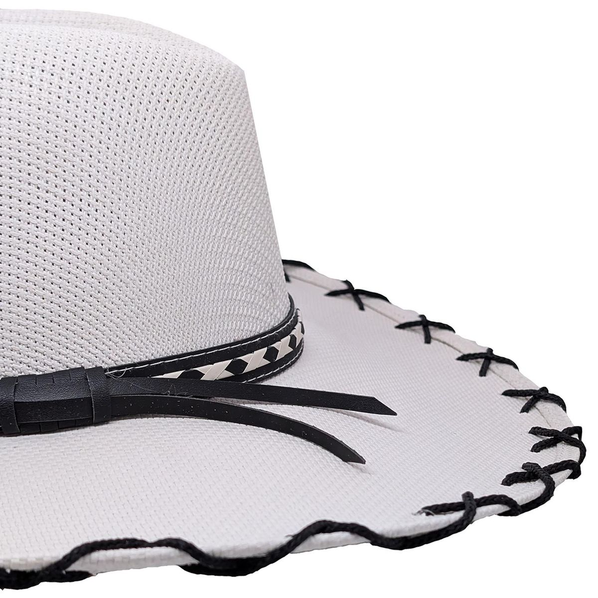 VELBROS - Sombrero Vaquero Texas Llanero Norteño Hombre Mujer Ganadero - Blanco