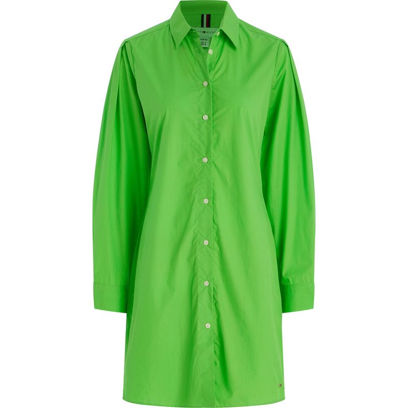 TOMMY HILFIGER - Vestido Verde Tipo Camisa Para Mujer Tommy Hilfiger