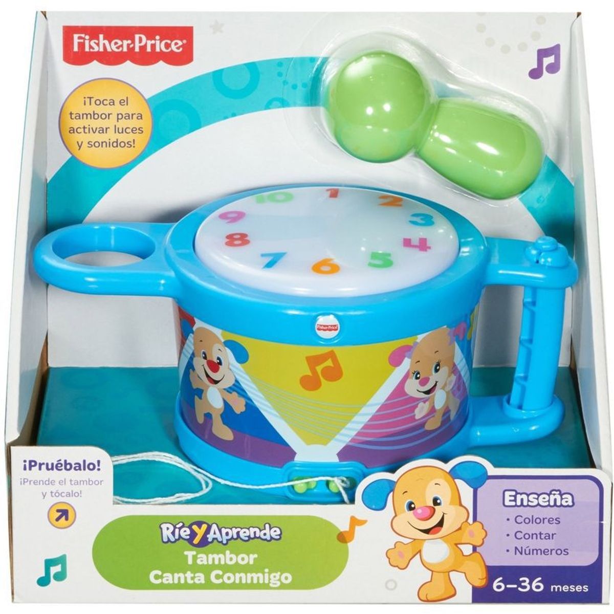 FISHER PRICE - Fisher-Price Ríe Y Aprende Tambor Canta Conmigo Mattel