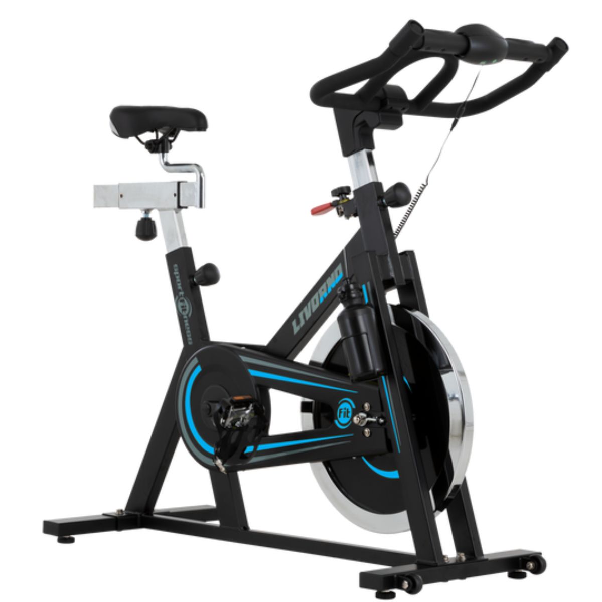 SPORT FITNESS - BICICLETA SPINNING LIVORNO WT92 NEGRO-AZUL.