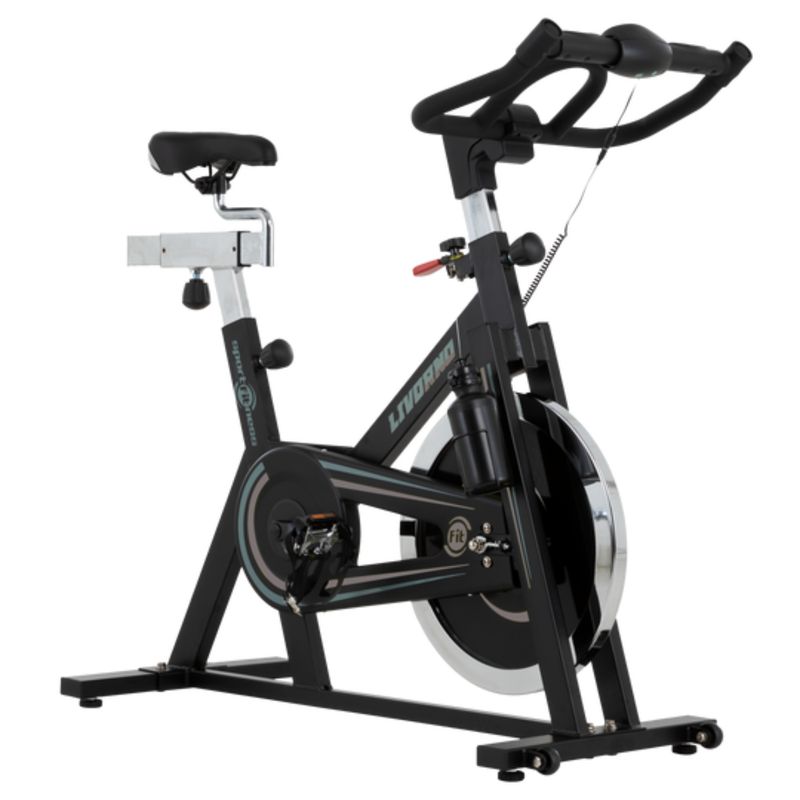 SPORT FITNESS - Bicicleta Spinning Livorno WT92 18Kg Negro-Gris