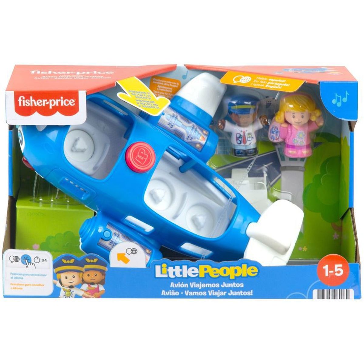 FISHER PRICE - Fisher-Price Little People Avión Viajemos Juntos Mattel