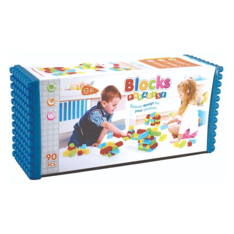 JUGUETELANDIA - JUEGO BLOQUES PARADISE 90 PIEZAS CAJA