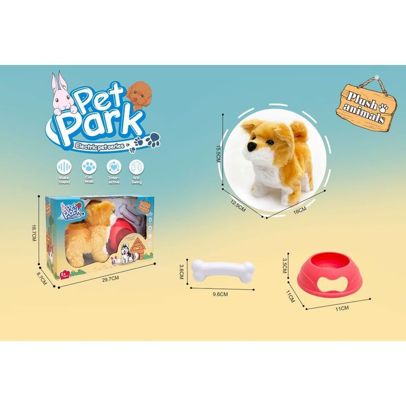 JUGUETELANDIA - Perro Pet Park Sonidos Y Movimiento Pilas Caja