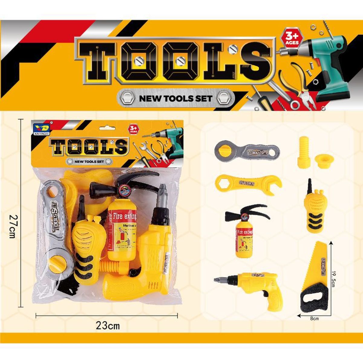 JUGUETELANDIA - Set Herramientas Juguete Bolsa