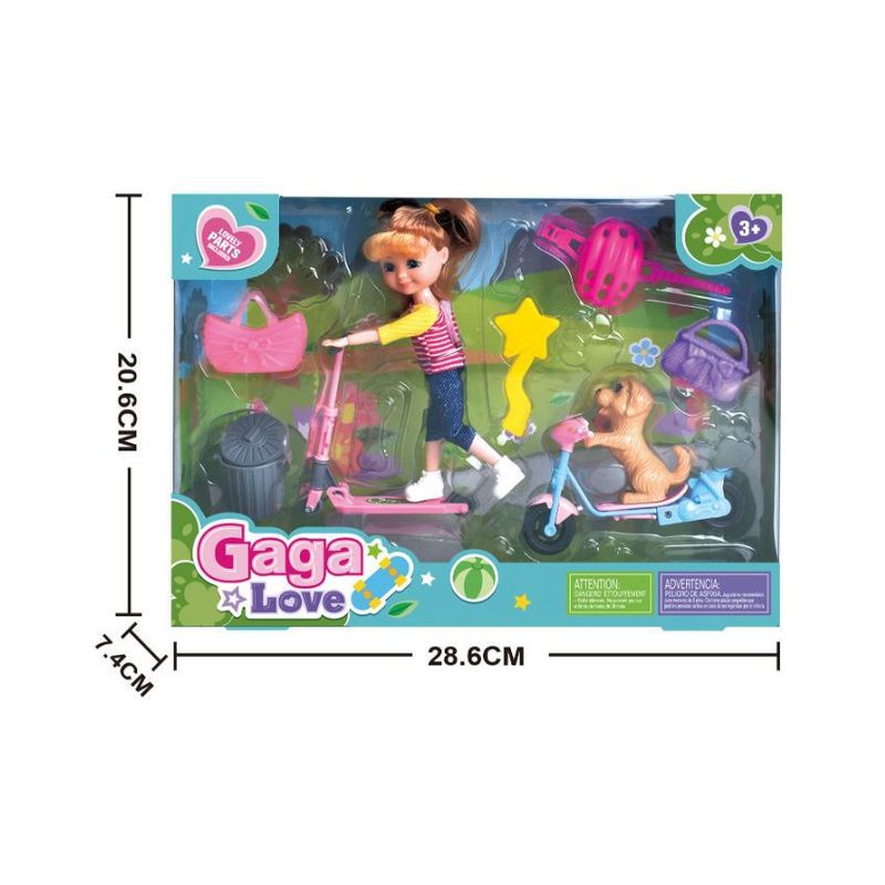 JUGUETELANDIA - Muñeca Mini Love En Patineta Caja