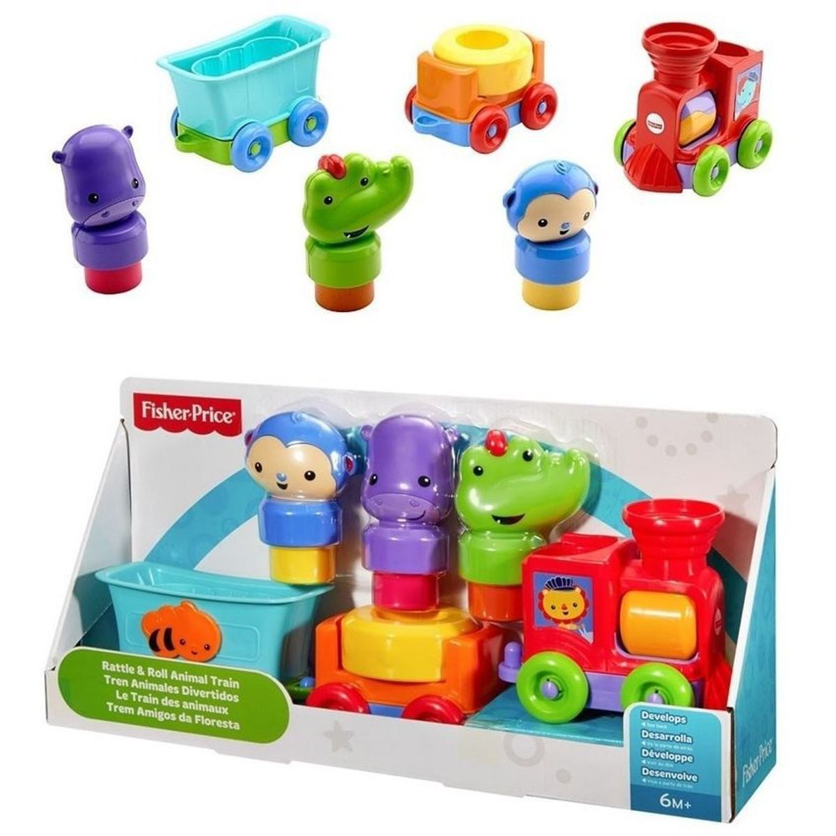 FISHER PRICE - FISHER PRICE SILLY SAFARI TREN ANIMALES DIVERTIDOS