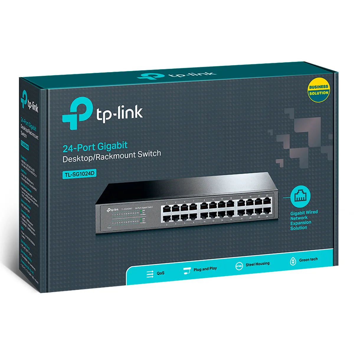 TP LINK - Switch Escritorio/rack 24 Puertos Gigabit Tl-sg1024d Tp-link