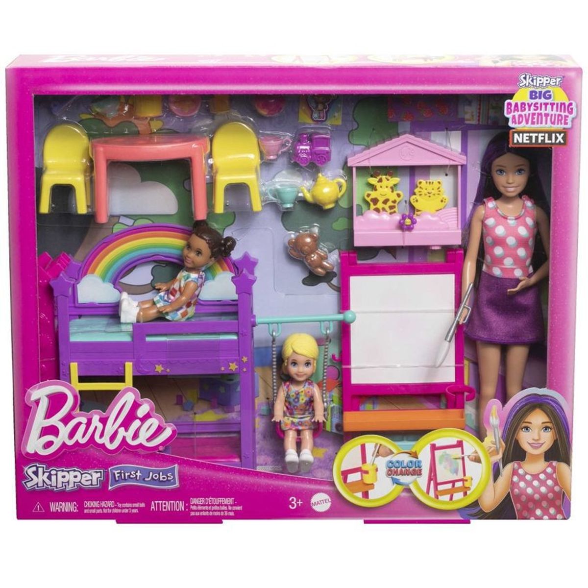 BARBIE - Barbie Muñeca Skipper Día De Cuidado Mattel