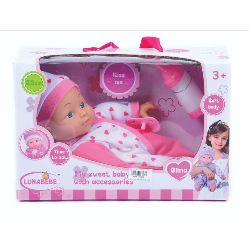 JUGUETELANDIA - MUÑECO OLINA TIERNA BEBE CAJA