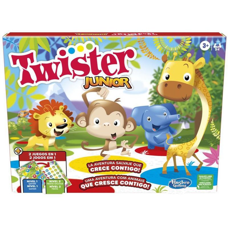 HASBRO - Juego Twister Junior 2 Juegos En 1 Hasbro