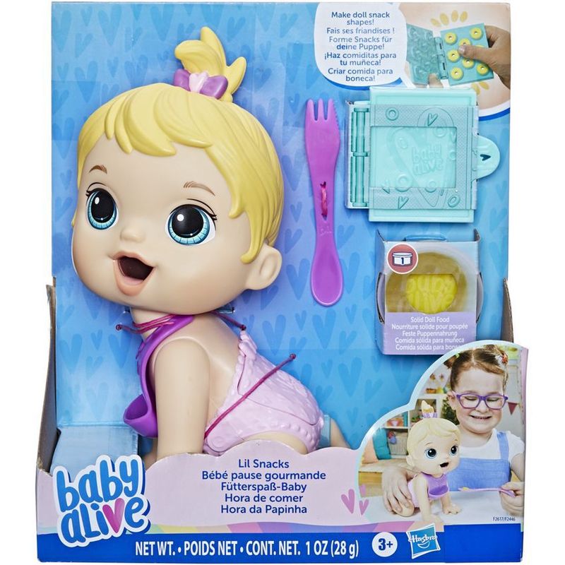 HASBRO - Baby Alive Muñeca Hora De Comer Rubia Hasbro