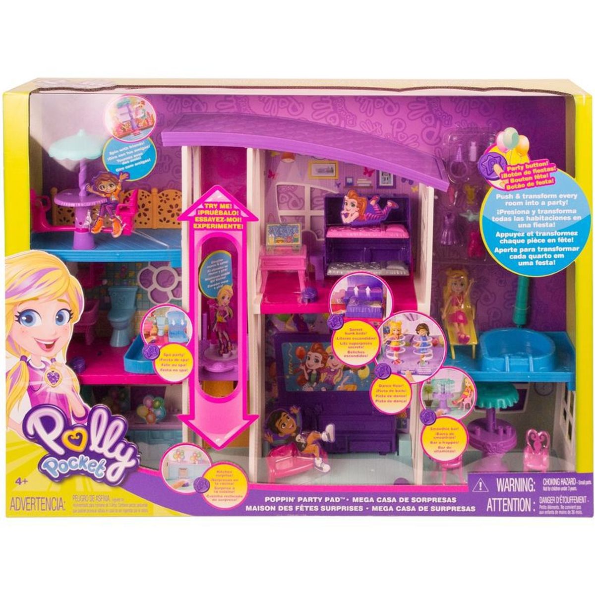 MATTEL - POLLY POCKET MEGA CASA DE SORPRESAS