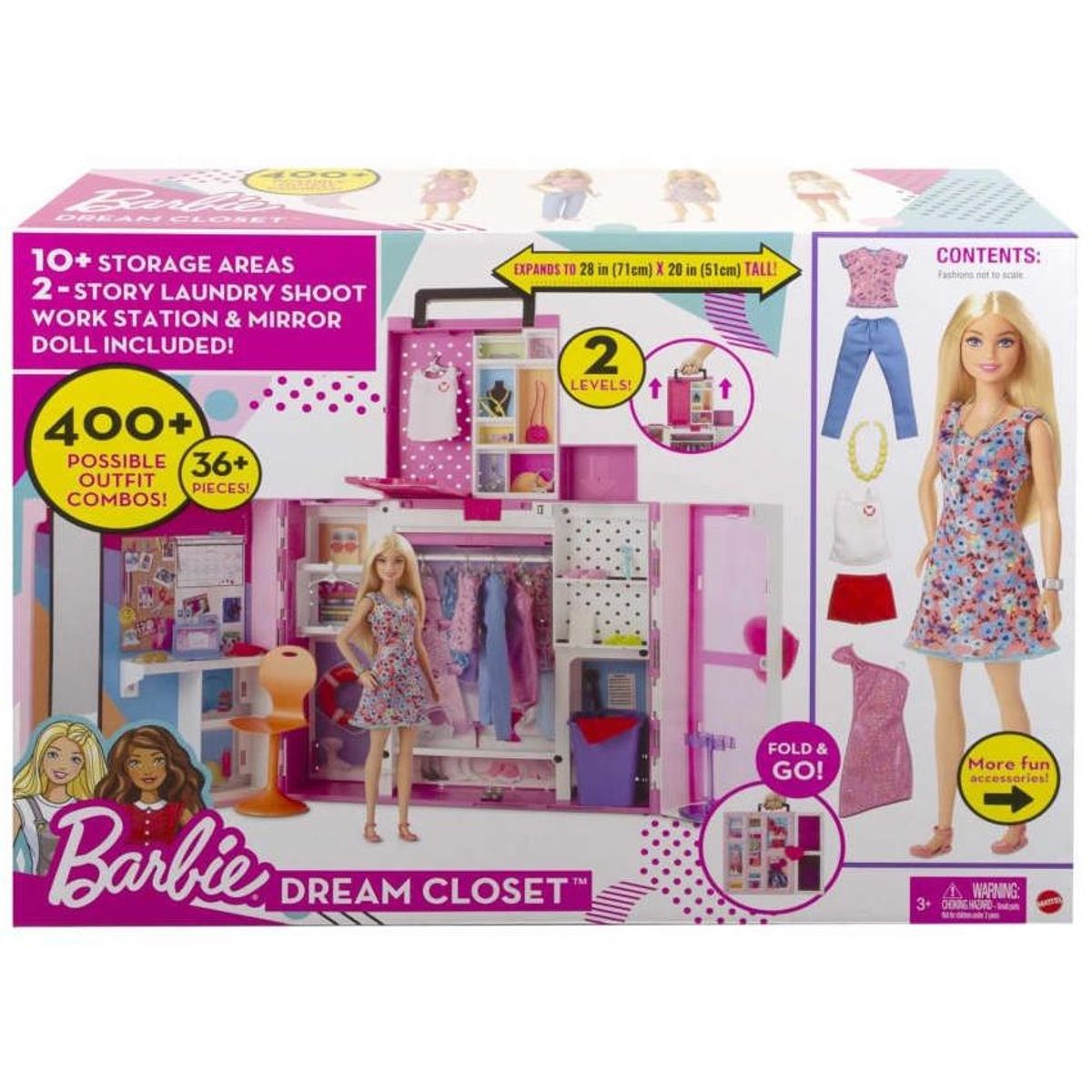 BARBIE - Barbie Dream Closet Nuevo Con Muñeca Mattel
