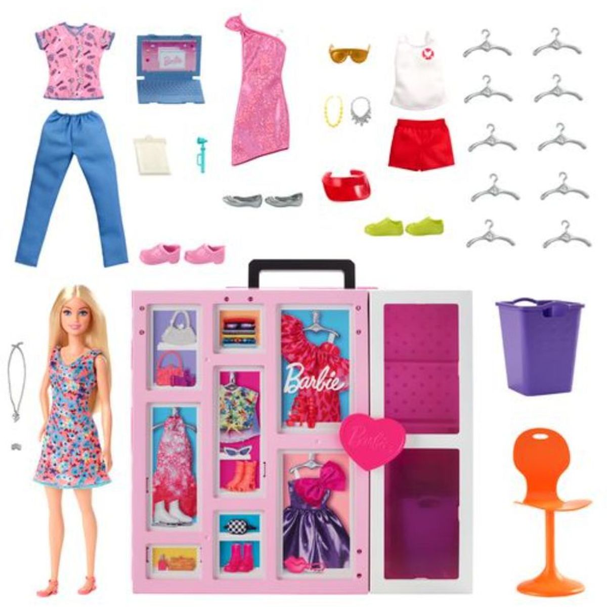 BARBIE - Barbie Dream Closet Nuevo Con Muñeca Mattel