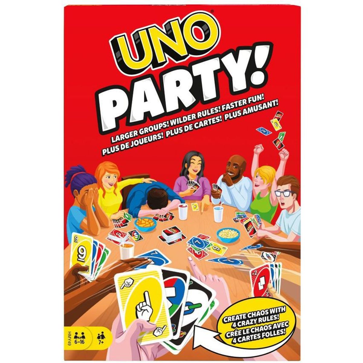 UNO - UNO Juego de Cartas Party Mattel