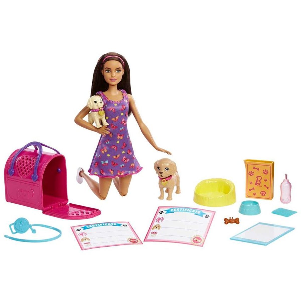 BARBIE - Barbie Set de Juego Adopta un Perrito Latina Mattel