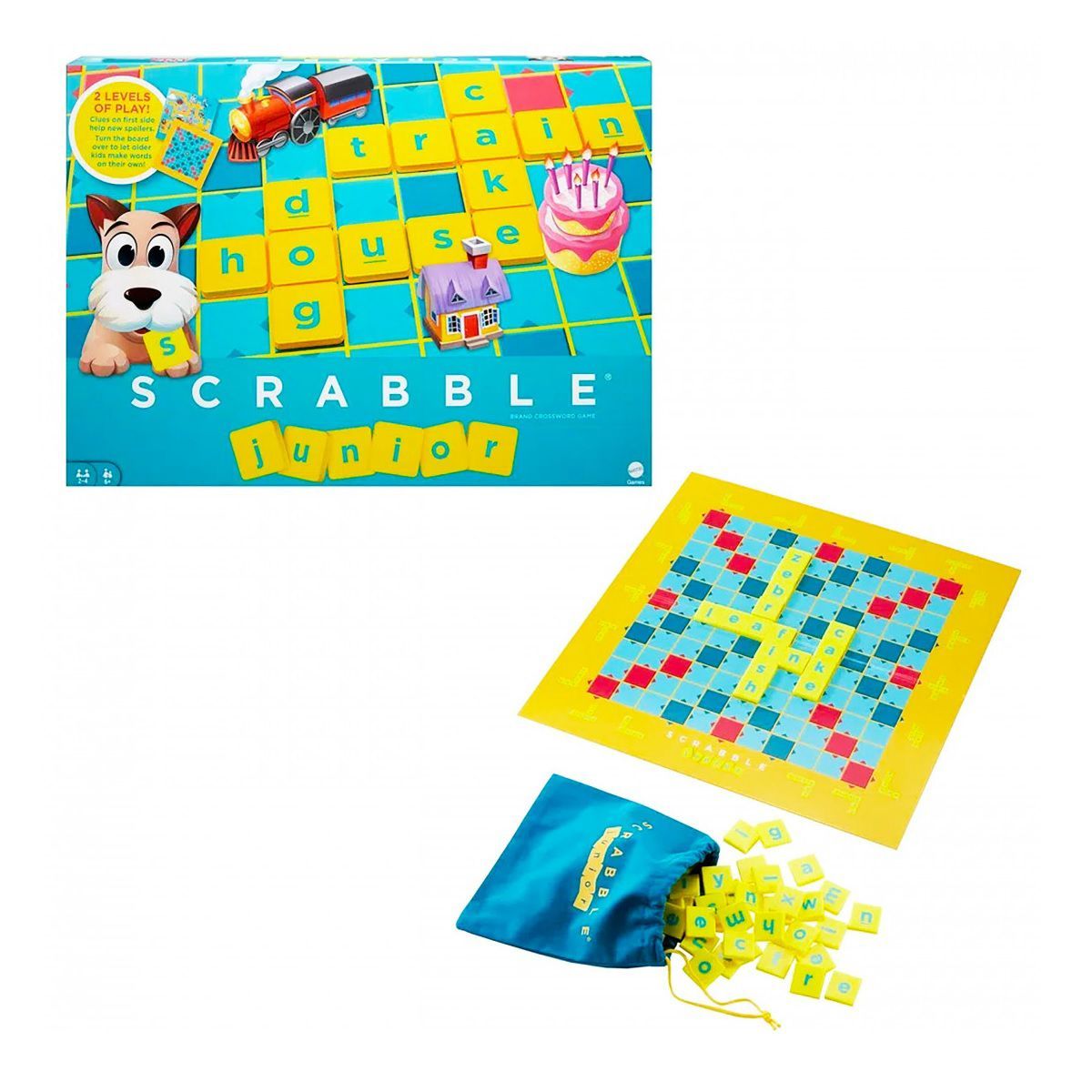 MATTEL - Juego de Mesa Scrabble Junior
