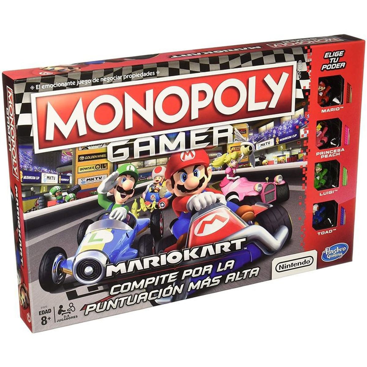 HASBRO - JUEGO DE MESA MONOPOLY GAMER MARIOKART HASBRO