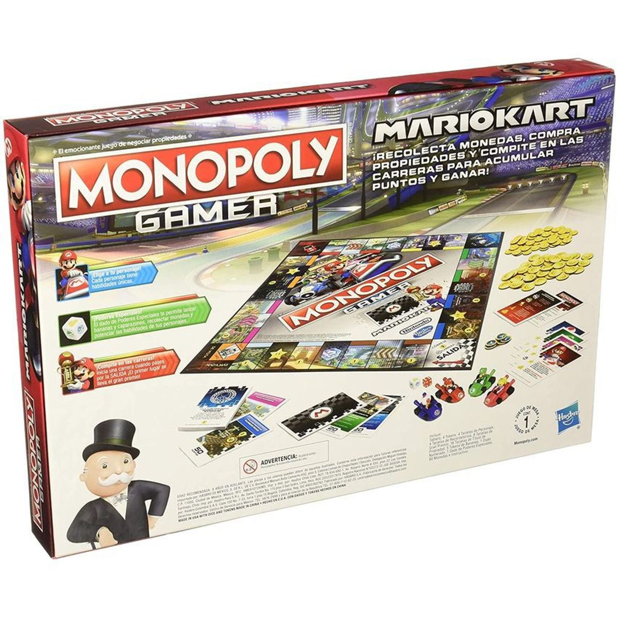 HASBRO - JUEGO DE MESA MONOPOLY GAMER MARIOKART HASBRO