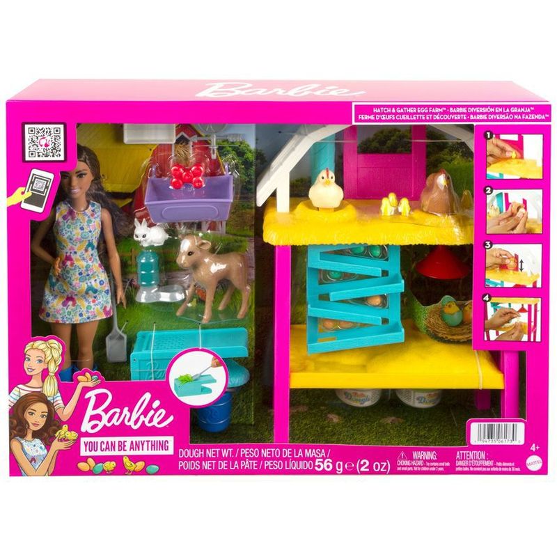 BARBIE - Barbie Muñeca Set Diversión En La Granja Mattel