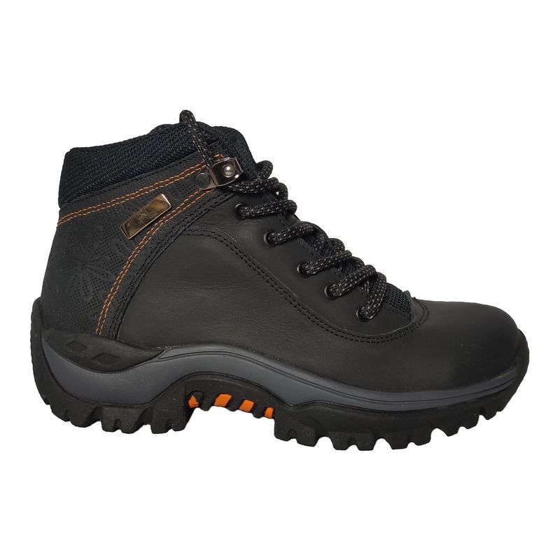 CALZADO CON ALTURA MONSERRATE - Botas en CUERO para mujer tipo outdoor marca Moreliber ref Gaia Negro