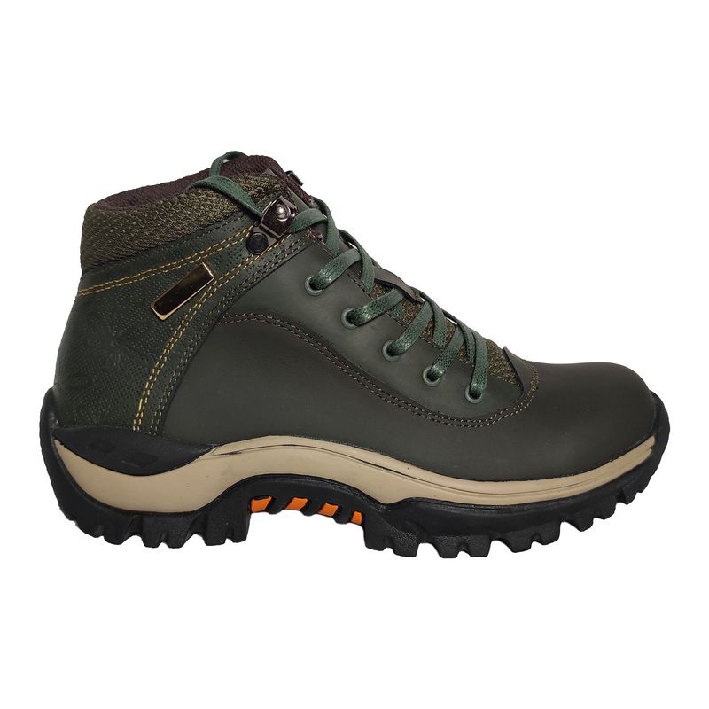 CALZADO CON ALTURA MONSERRATE - Botas en CUERO para mujer tipo outdoor marca Moreliber ref Gaia Verde