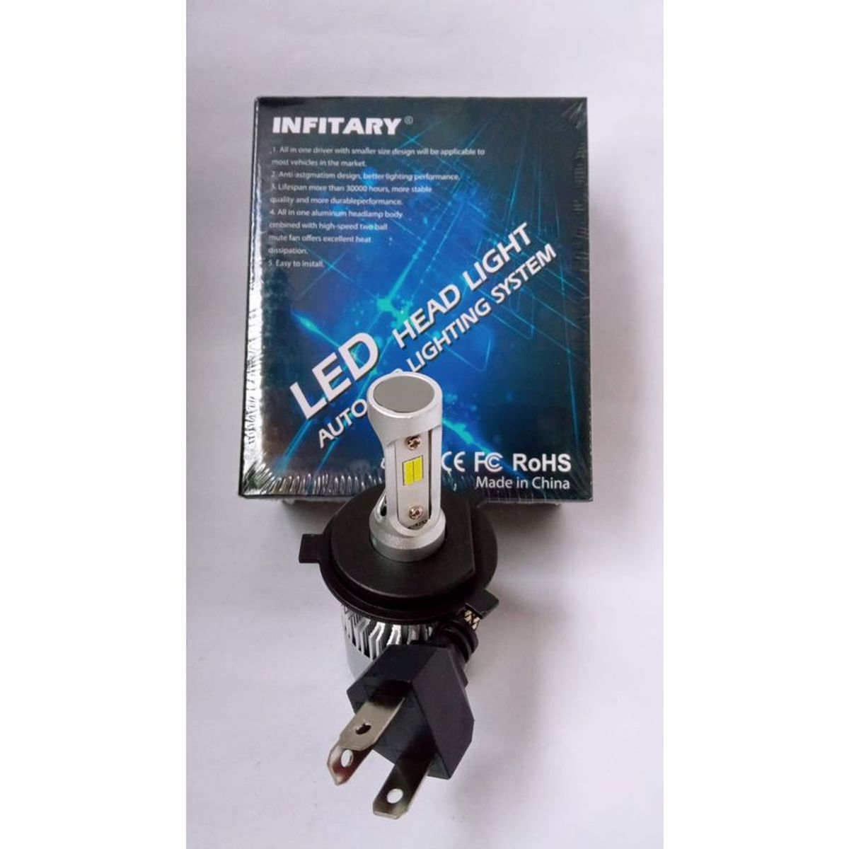 LEDMAX - Dos bombillos led h4 chip csp 8000lumens carro moto