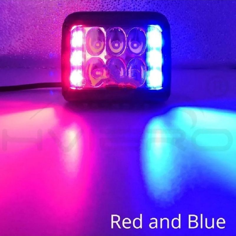 UNIVERSAL - 1 exploradora led blanca altas bajas strober federales moto