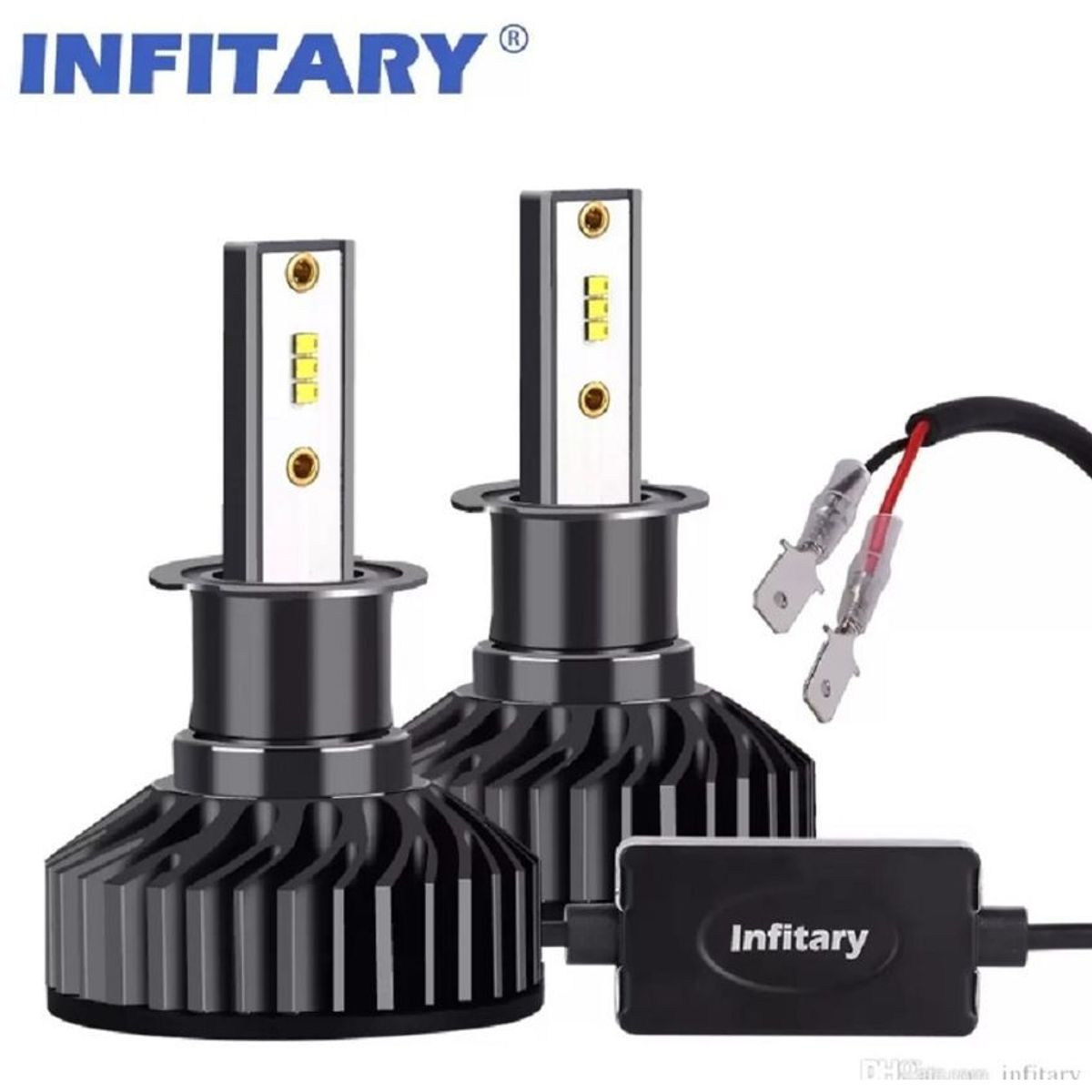 LEDMAX - Par bombillos led h3 infitary 16000 lumens luz blanca