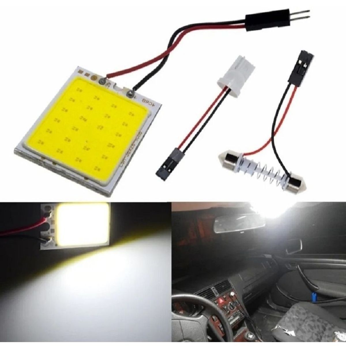 UNIVERS DU LUXE - Luz led de techo carro conexion universal t10 festoon