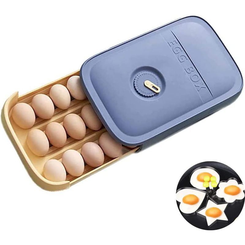 ONE PIXEL - Organizador De Huevos Contenedor De Huevos Para Refrigerador
