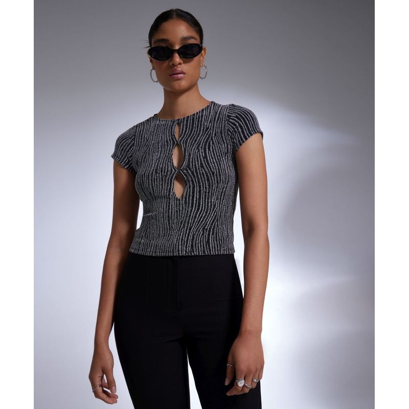 SEVEN SEVEN - Camiseta Para Mujer Manga Corta Color Negro Marca Seven Seven #28095208