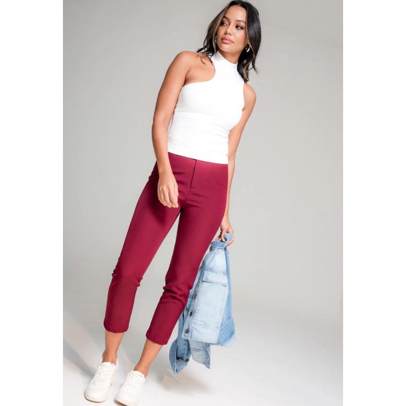 RAGGED - Pantalon Nadine Rojo Ragged
