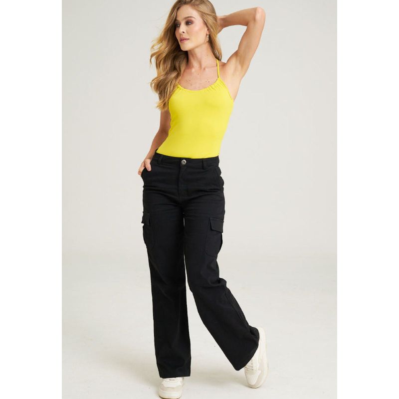 RAGGED - Pantalon Zamolo Negro Ragged