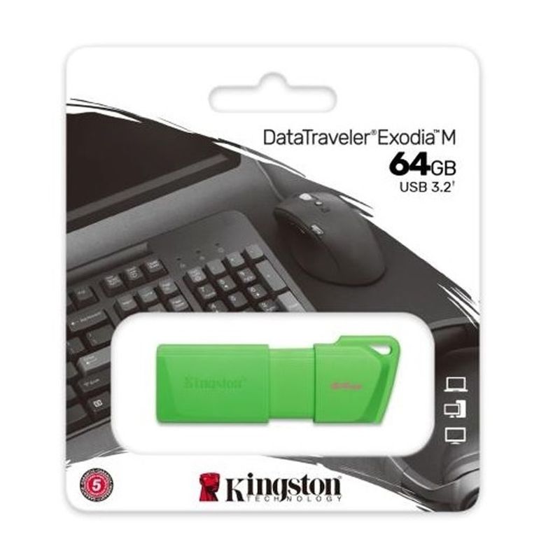 KINGSTON - Memoria Usb Kingston 64 Gb 3.2 Exodia M Color Verde