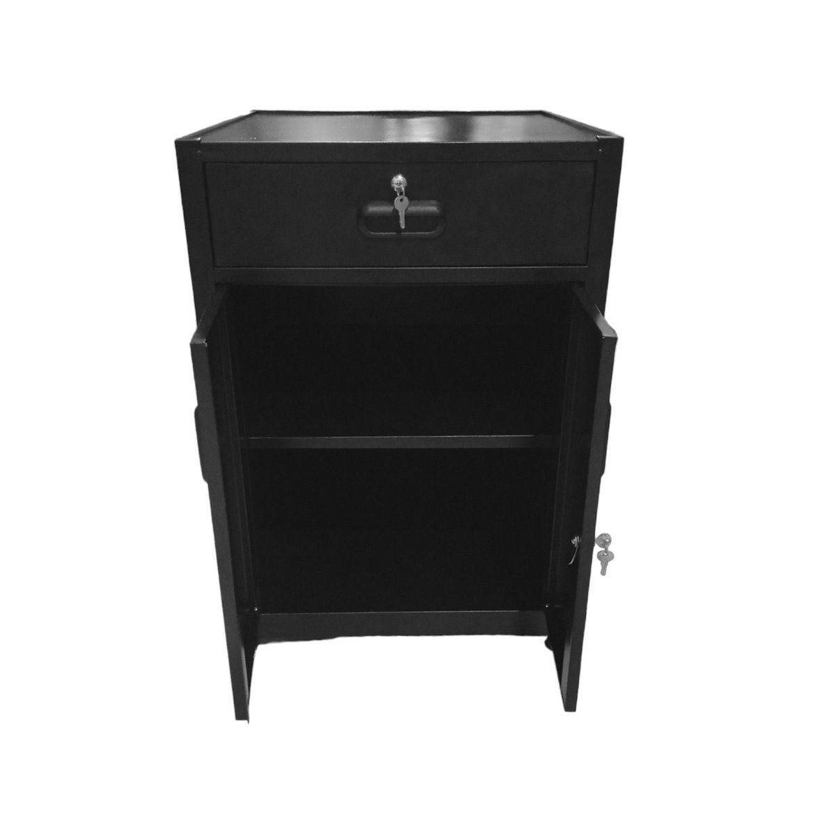 GENERICO - Mueble Metalico Con Cajon Para Estufa De Mesa 4 Puestos Multiusos