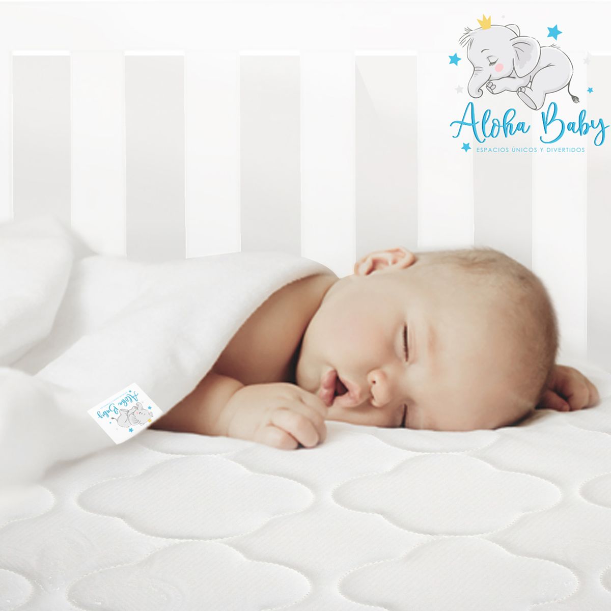 ALOHA BABY - Colchoneta para Corral Colecho de Bebe 90X60x5 Aloha Baby