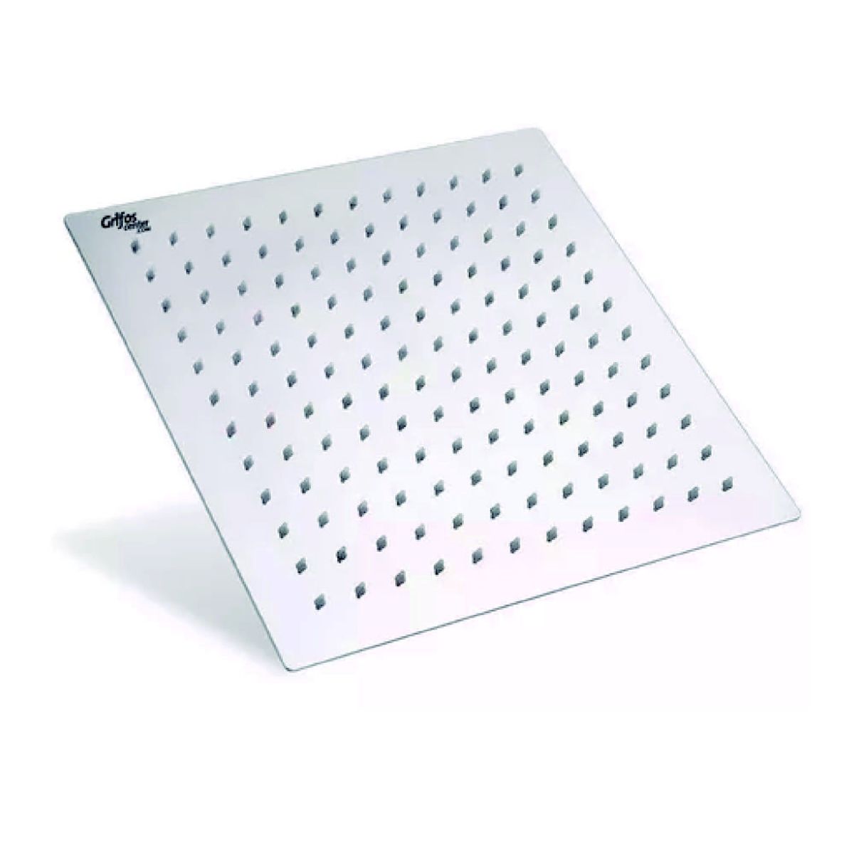 GENERICO - Regadera Ducha Acero Inoxidable Cuadrada 20cm -incluye Tubo.
