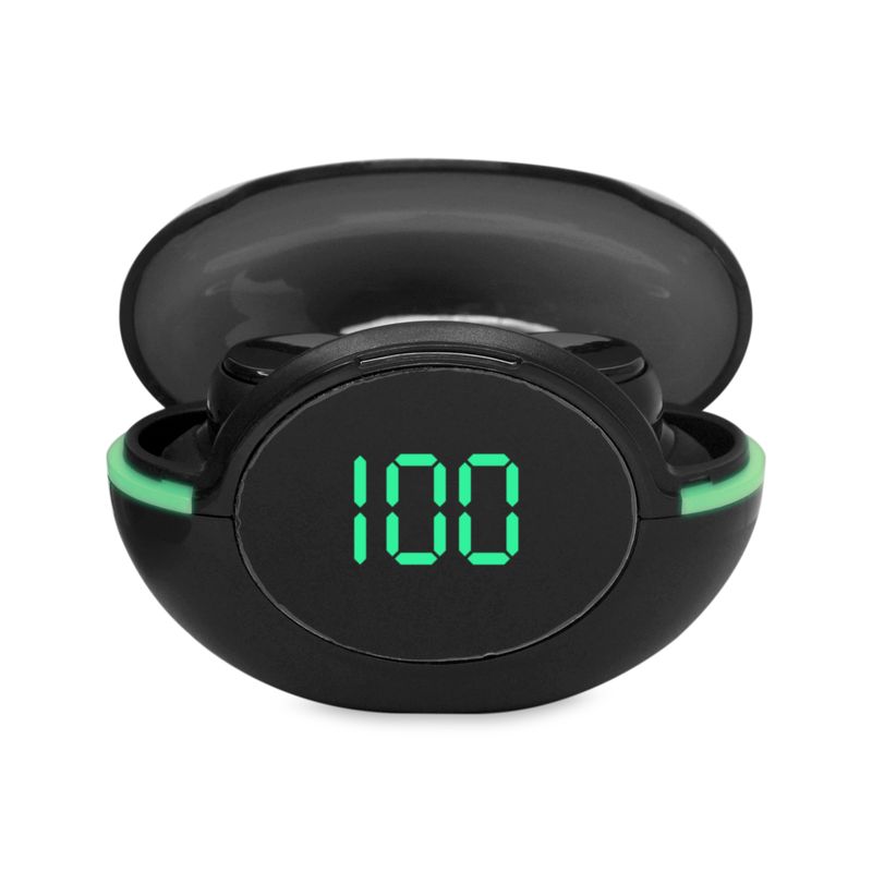 GENERICO - Audífonos inalámbricos con luces y estuche circular KR-500