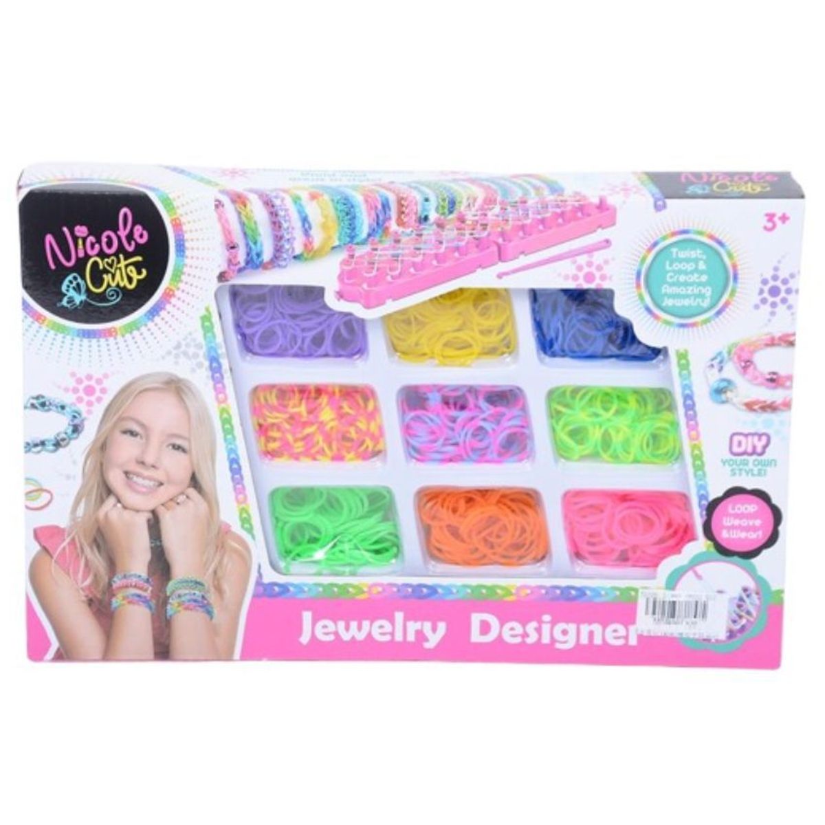 JUGUETELANDIA - Set Pulseras Nicole Cute Caja