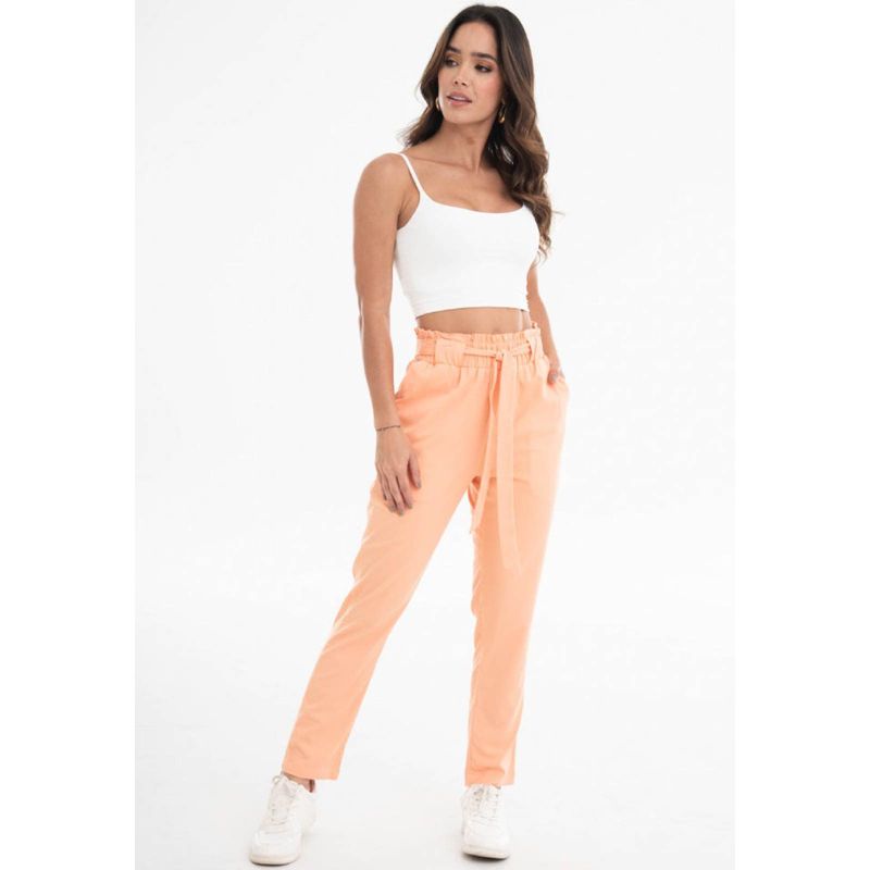 RAGGED - Pantalon Harem Rosa Ragged