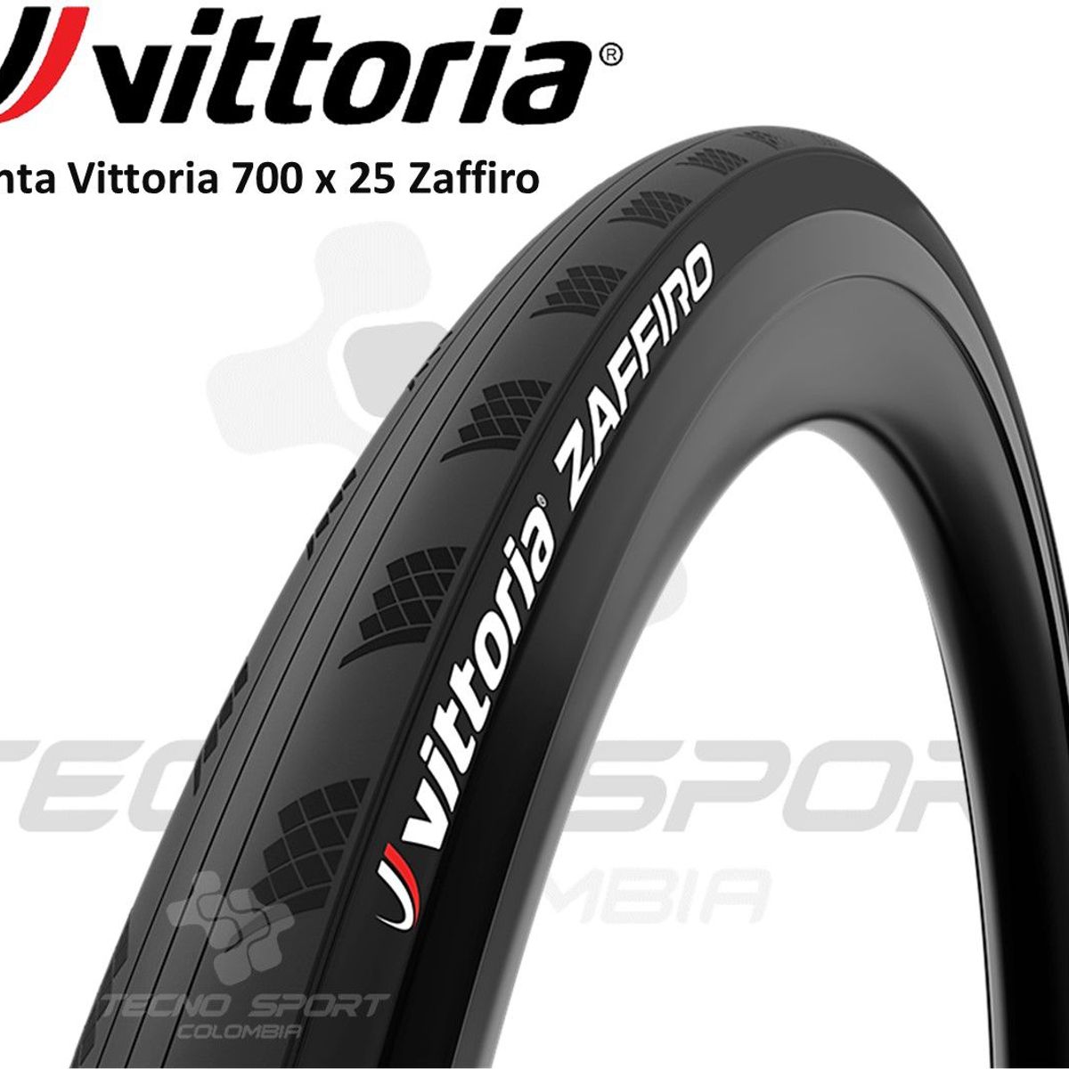 VITTORIA - Llanta Bicicleta 700 X 25 Vittoria Zaffiro Coraza Ruta