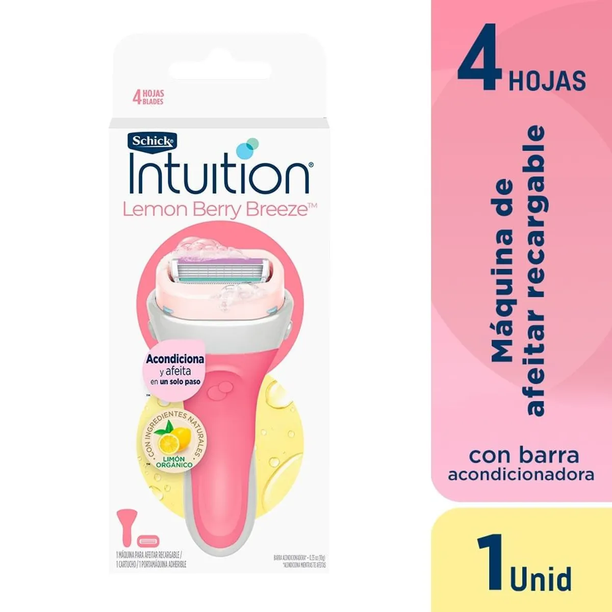 SCHICK - Maquina de Afeitar Recargable Schick Intuition Mujer x 1und
