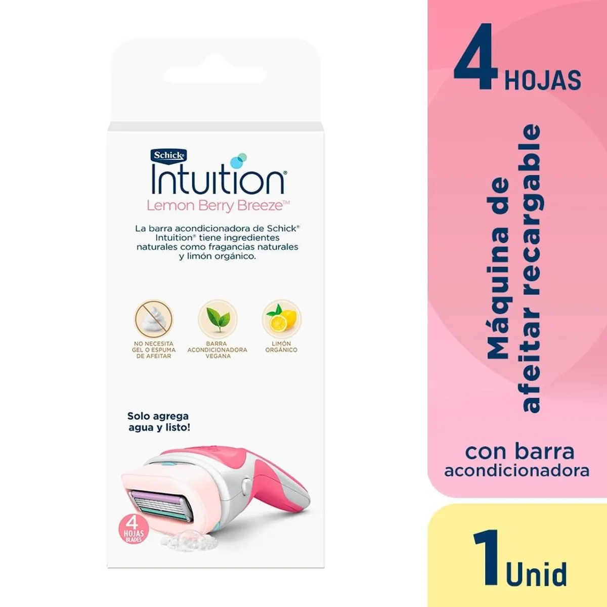 SCHICK - Maquina de Afeitar Recargable Schick Intuition Mujer x 1und