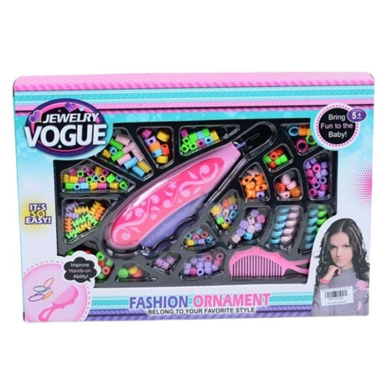 JUGUETELANDIA - Set Chaquiras Jewerlry Vogue Trensador Caja