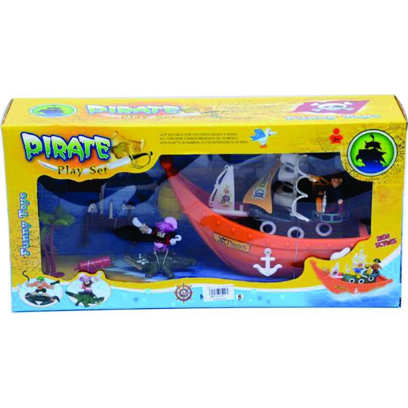JUGUETELANDIA - BARCO PIRATA DIVERTIDO FUNNY CAJA