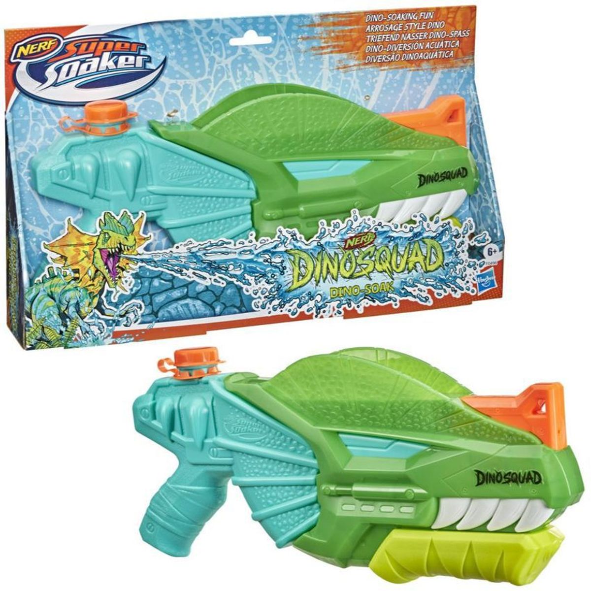 HASBRO - Lanzador Nerf Supersoaker Dinosquad Dino Soak Hasbro