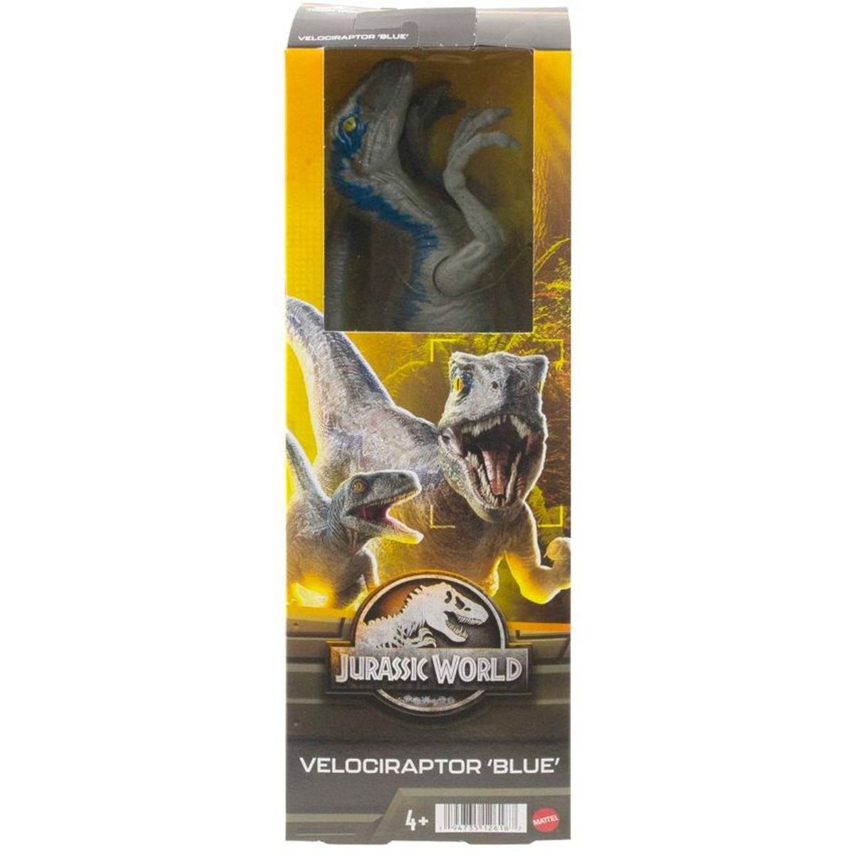 JURASSIC WORLD - Jurassic World Dinosaurio Velociraptor Blue Figura de 30 cm Mattel