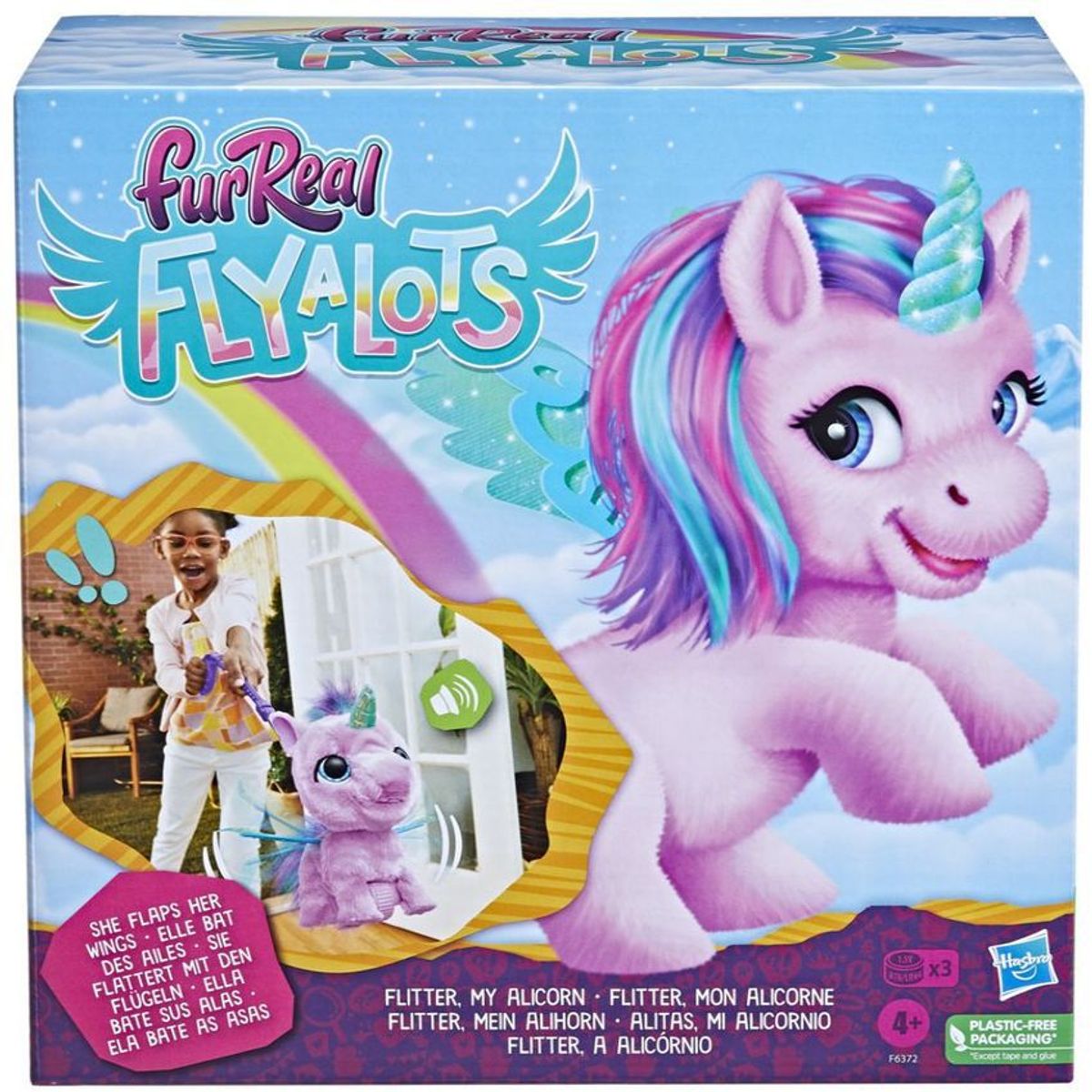 HASBRO - Furreal Friends Flyalots Unicornio Con Alas Interactivo
